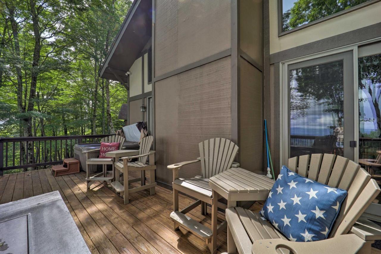 Beech Mountain Cabin Retreat With Hot Tub And Views! Luaran gambar