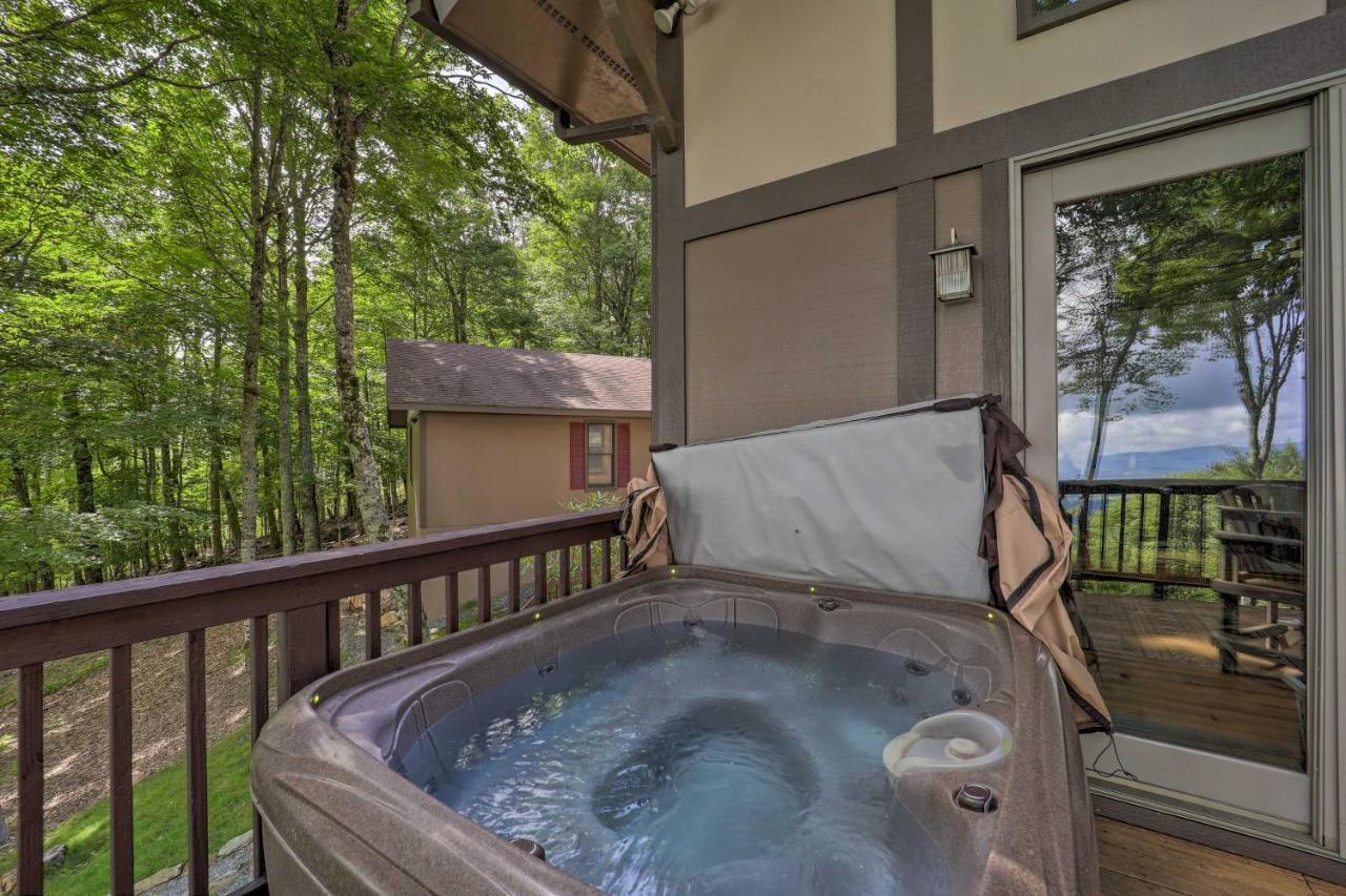 Beech Mountain Cabin Retreat With Hot Tub And Views! Luaran gambar