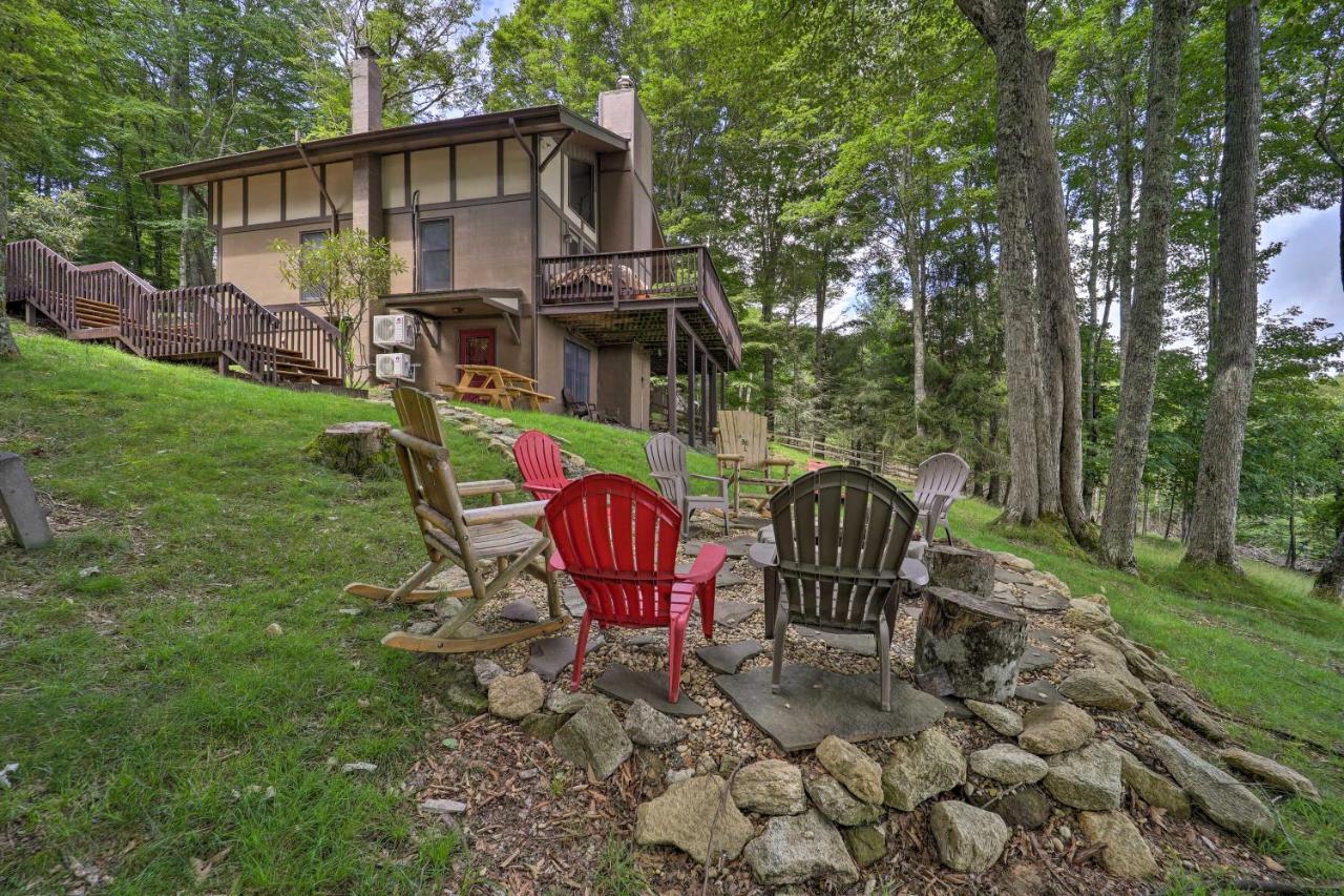 Beech Mountain Cabin Retreat With Hot Tub And Views! Luaran gambar