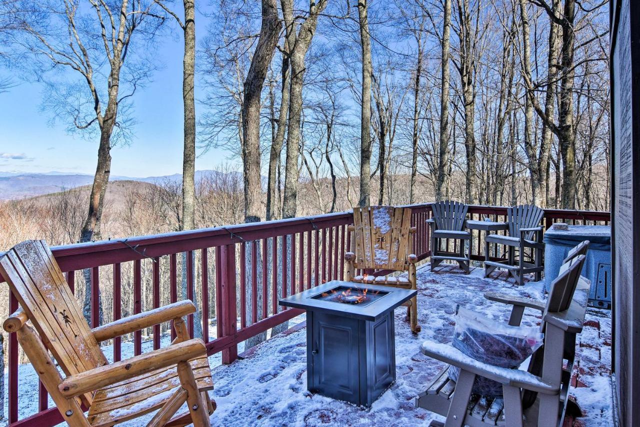 Beech Mountain Cabin Retreat With Hot Tub And Views! Luaran gambar